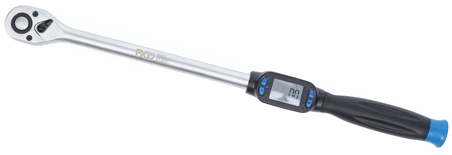 BGS 950 Digitaler Drehmomentschlüssel Meßbereich 40-200Nm Abtrieb Außenvierkant 12,5mm (1/2")