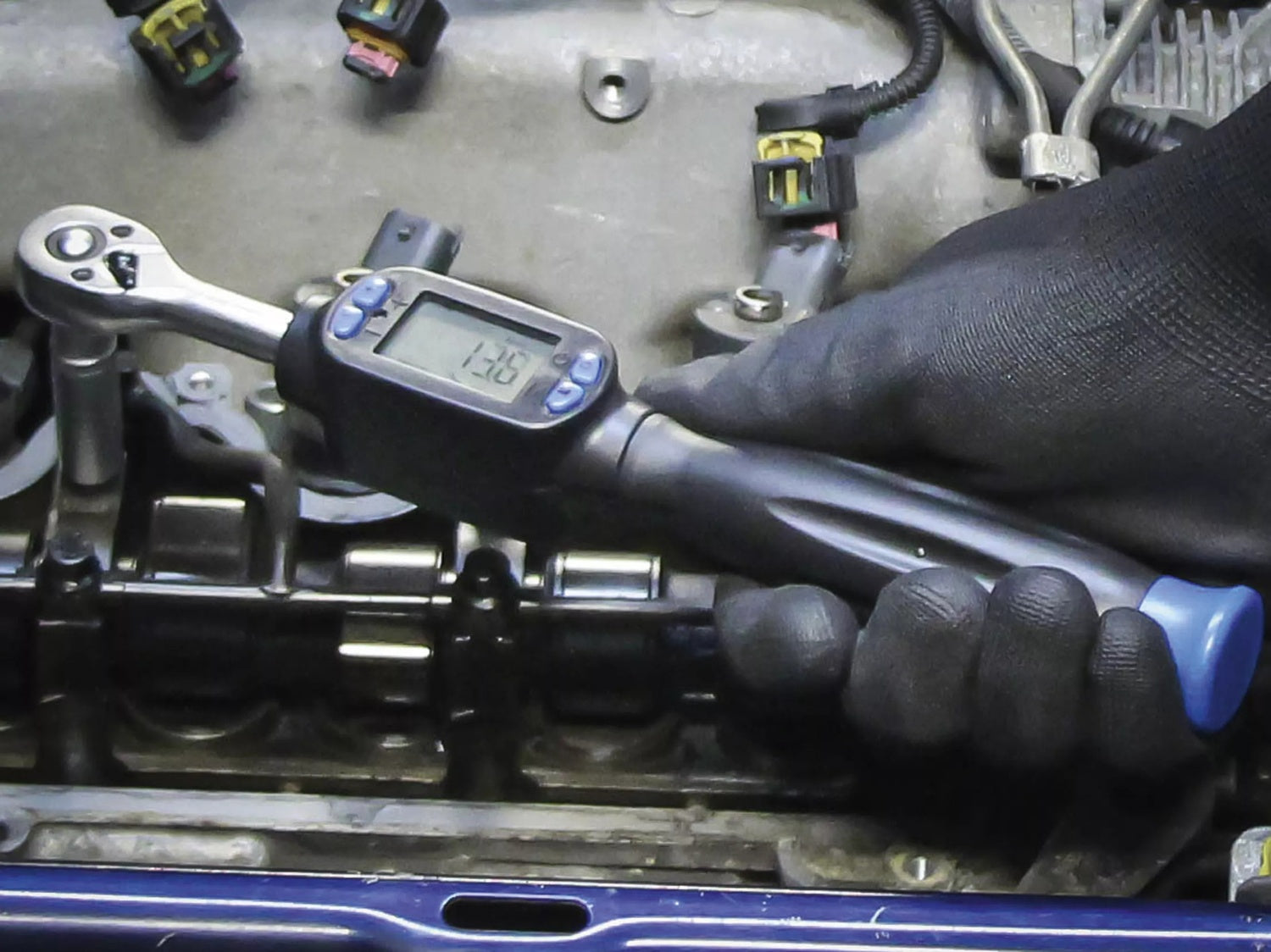 BGS 952 Digitaler Drehmomentschlüssel Meßbereich 6-30Nm Abtrieb Außenvierkant 6,3mm (1/4")