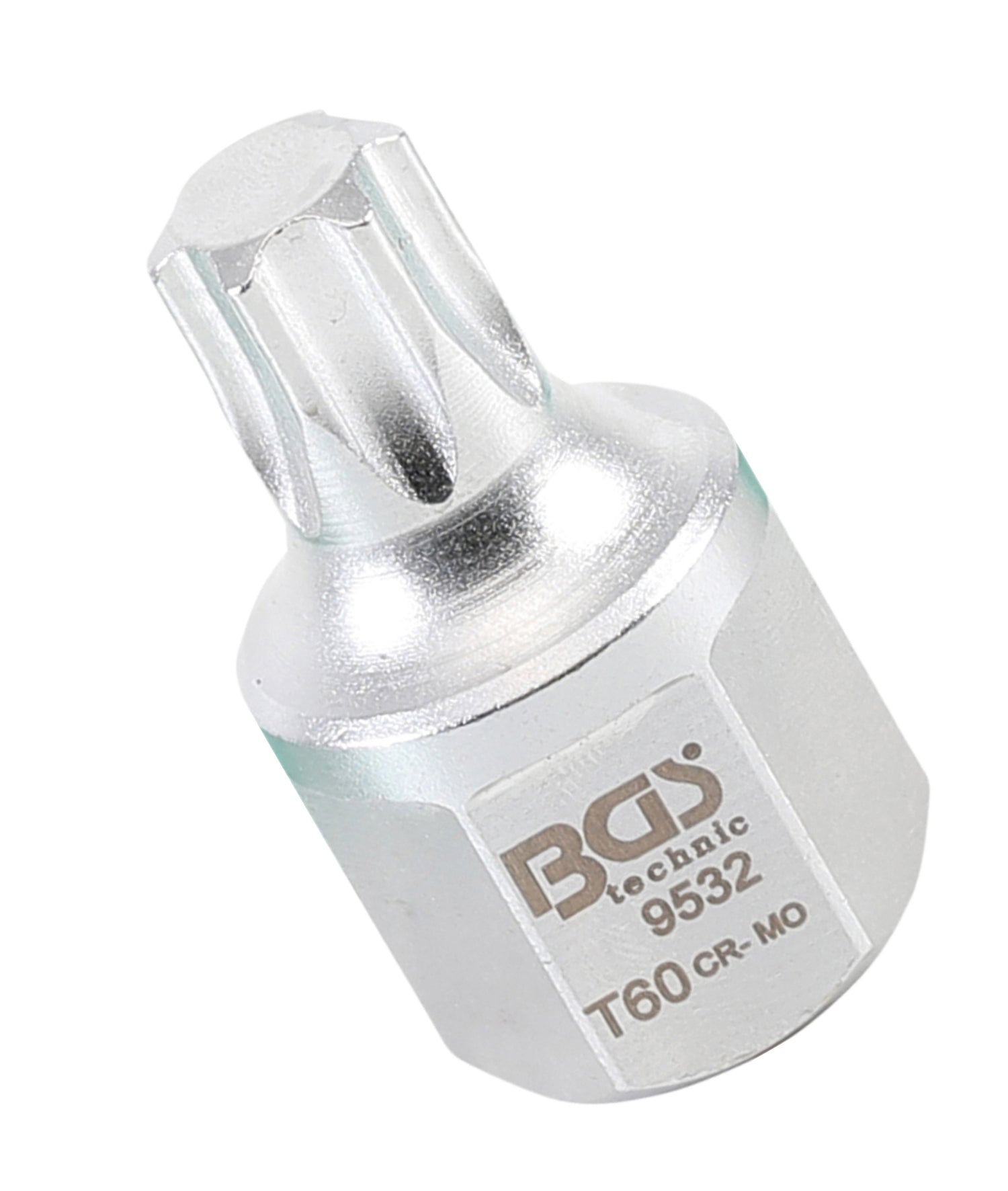 BGS 9532 Biteinsatz für Keilrippenriemen Außensechskant SW 22mm HX22 / T-Profil (für Torx) T60 Antrieb 12,5mm (1/2")