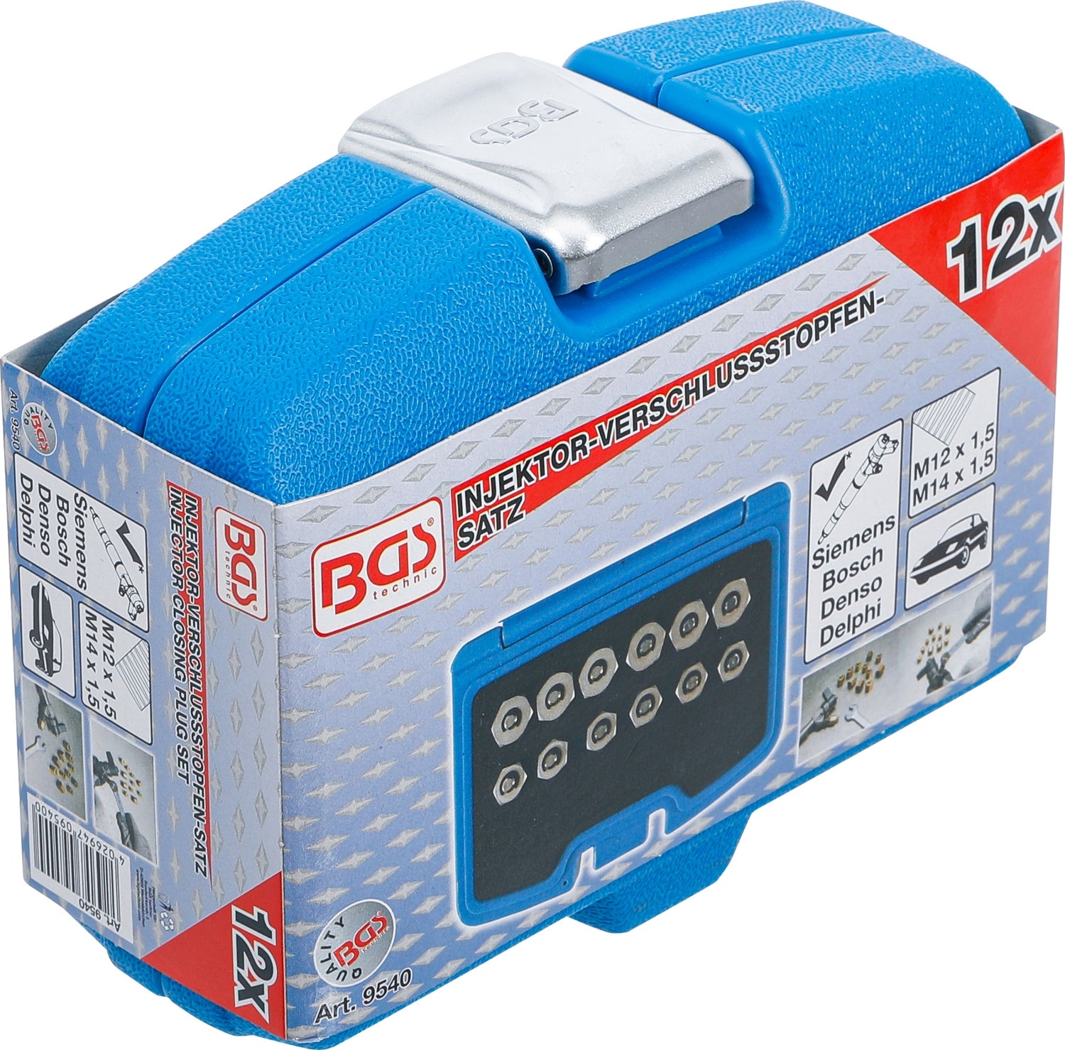 BGS 9540 Satz Verschlussstopfen für Injektoren 12 teilig