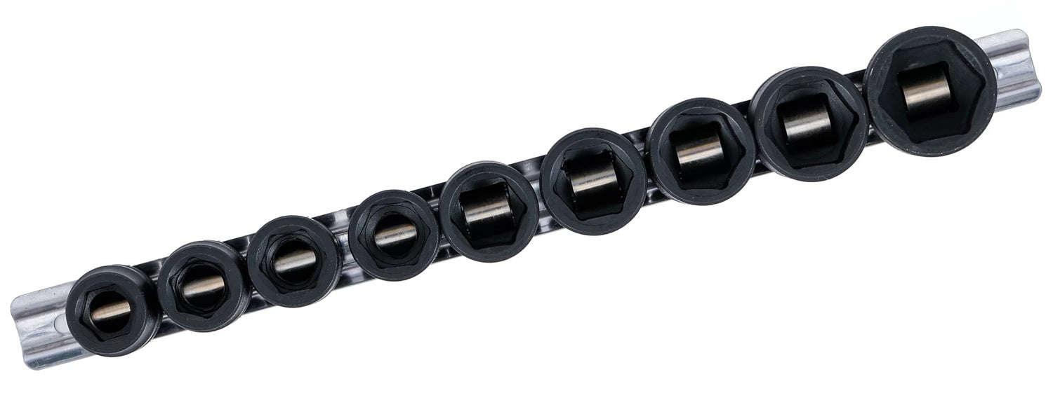 BGS 9551 Satz Kraft Steckschlüsseleinsätze Sechskant extra flach Antrieb 12,5mm (1/2") SW 13 - 24mm