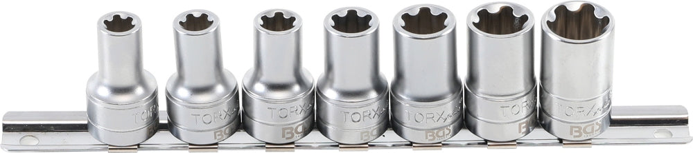 BGS 9587 Satz Steckschlüsseleinsätze T-Profil Plus (für Torx Plus) Antrieb Innenvierkant 10mm (3/8") SW 10EP - 20EP