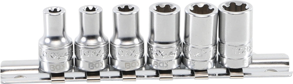 BGS 9588 Satz Steckschlüsseleinsätze T-Profil Plus (für Torx Plus) Antrieb Innenvierkant 6,3mm (1/4") SW 6EP - 12EP