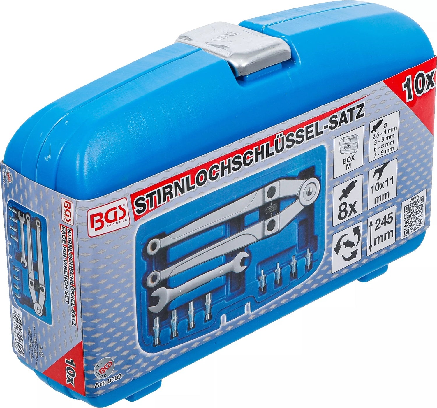 BGS 9602 Satz Stirnlochschlüssel Ø 2,5 - 9mm