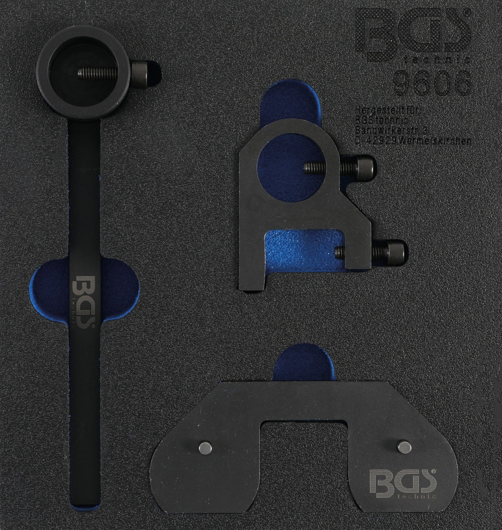 BGS 9606 Satz Einstellwerkzeug für Ausgleichswellen Land Rover Citroen Mitsubishi Peugeot Ford, 2.2L DOHC Diesel-Motoren