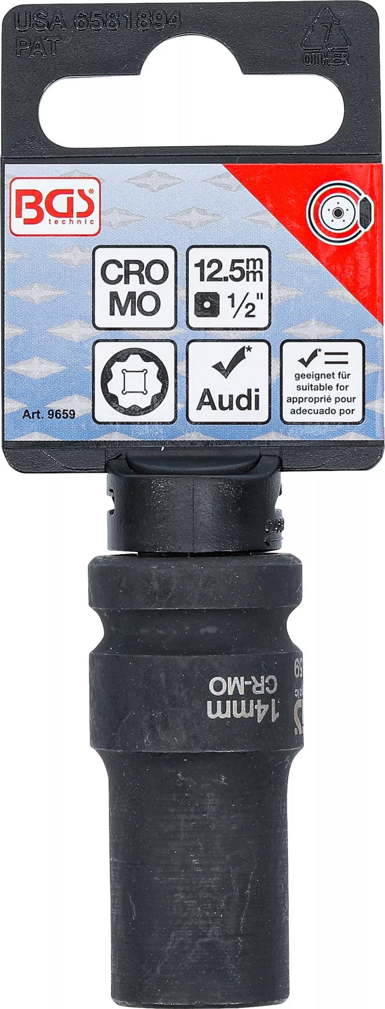 BGS 9659 Spezial Steckschlüsseleinsatz für Festbremssättel Audi