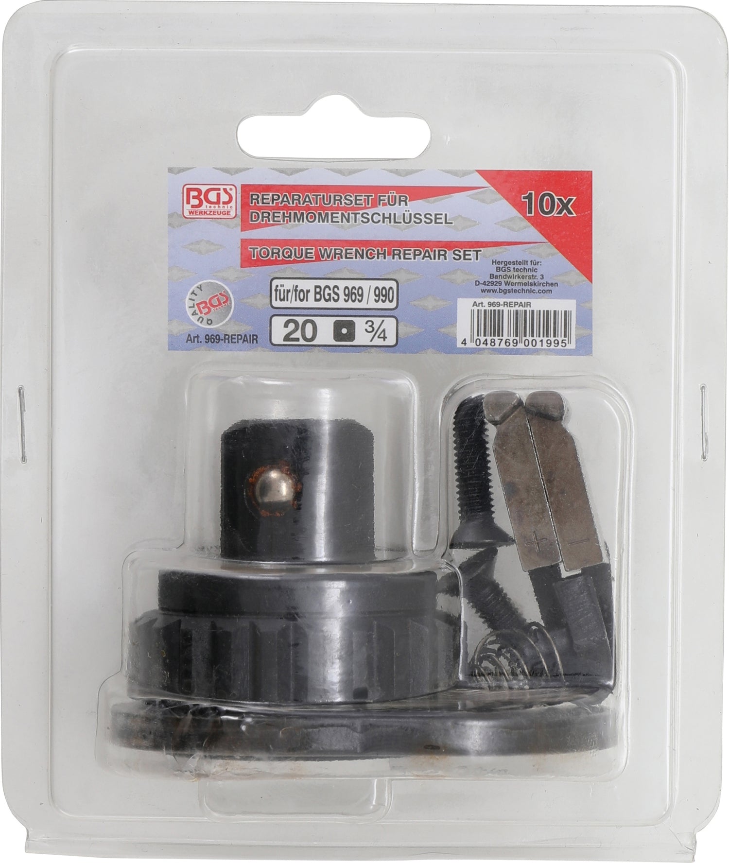 BGS 969-REPAIR Reparatursatz für Drehmomentschlüsssel für Artikel 969, 990