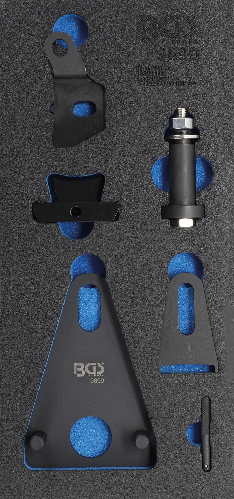 BGS 9699 Satz Werkzeug Schwungrad- Kurbelwellen Riemenscheiben Blockier und Stirndeckeltrenn Renault, Nissan