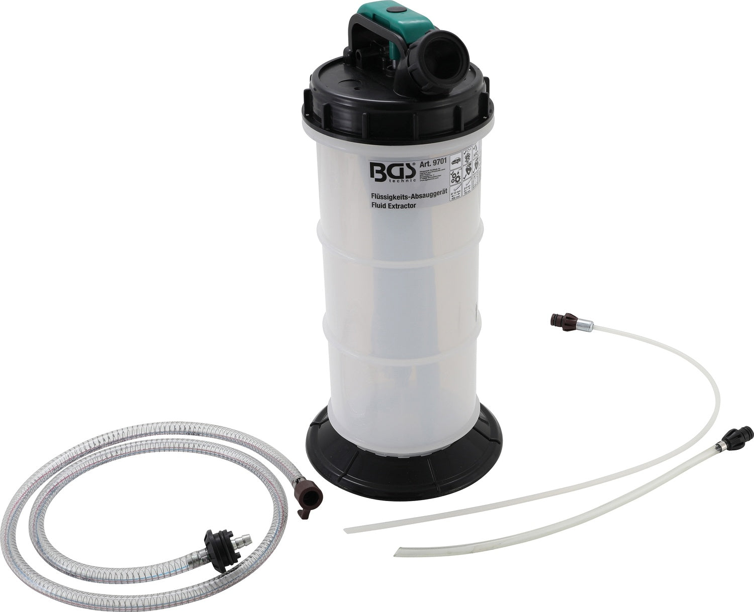 BGS 9701 Absauggerät Flüssigkeiten 5,5L Pkw Motorrad Schiffsbau Industrie