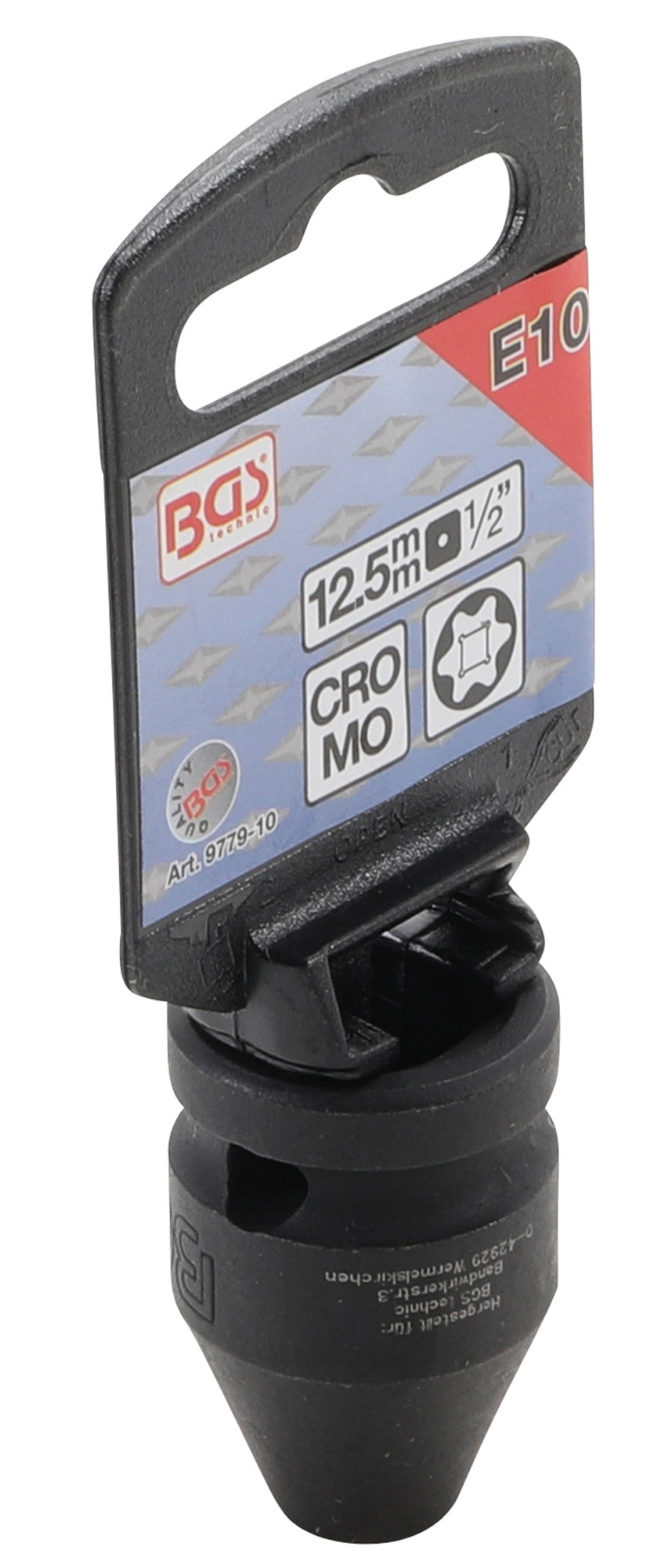 BGS 9779-10 Impact Nuss / Krafteinsatz E-Profil SW E10 Antrieb 12,5mm (1/2") für Schlagschrauber geeignet