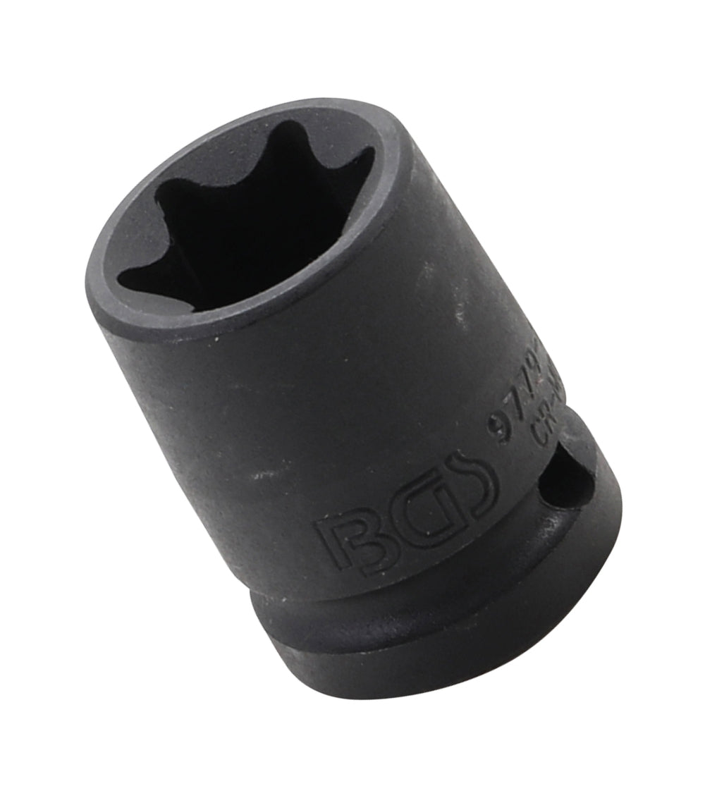 BGS 9779-24 Impact Nuss / Krafteinsatz E-Profil SW E24 Antrieb 12,5mm (1/2") für Schlagschrauber geeignet