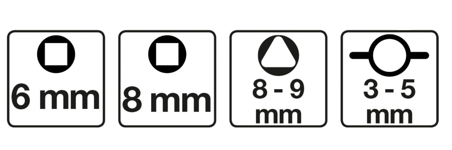 BGS 9803 Universal Schaltschrankschlüssel für Lüftung & Klima Schaltschrank