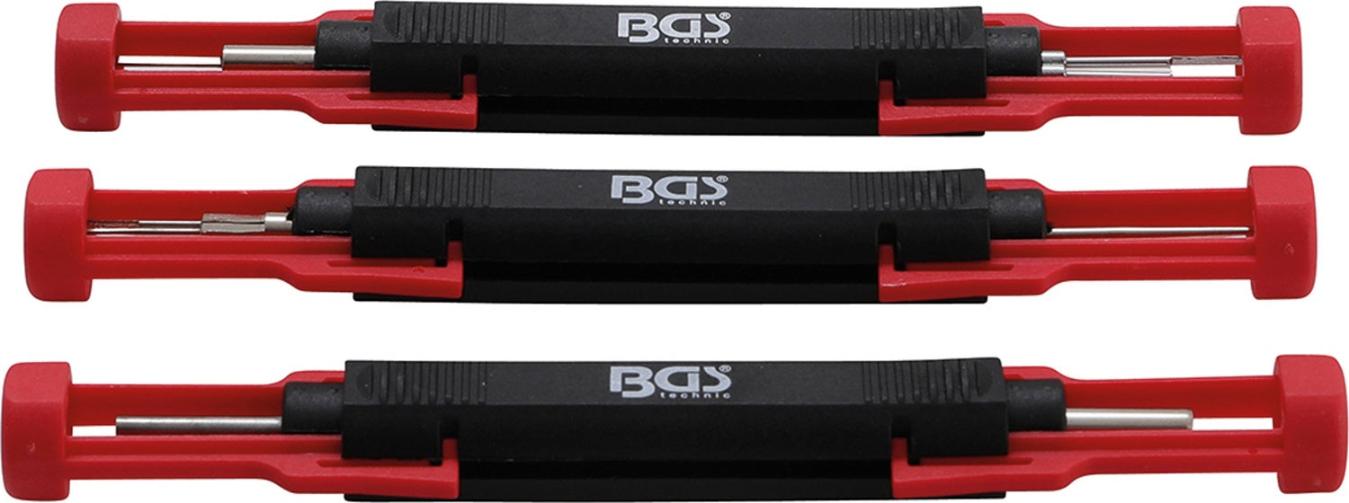BGS 9807 Satz Entriegelungswerkzeug Auspinwerkzeug für Kfz Kabel Stecker universal 3 teilig