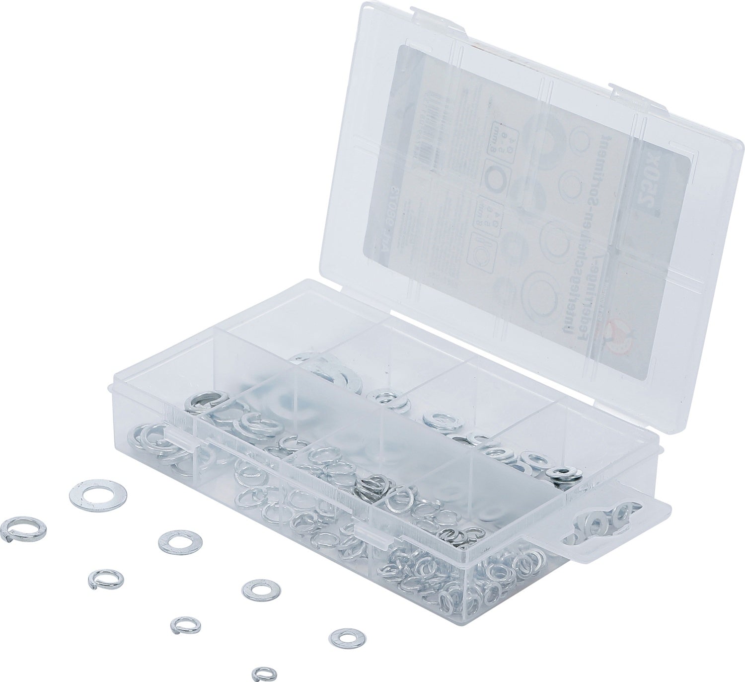 BGS 98073 Sortiment Federringe Unterlegscheiben Ø 4 - 8mm 250 teilig