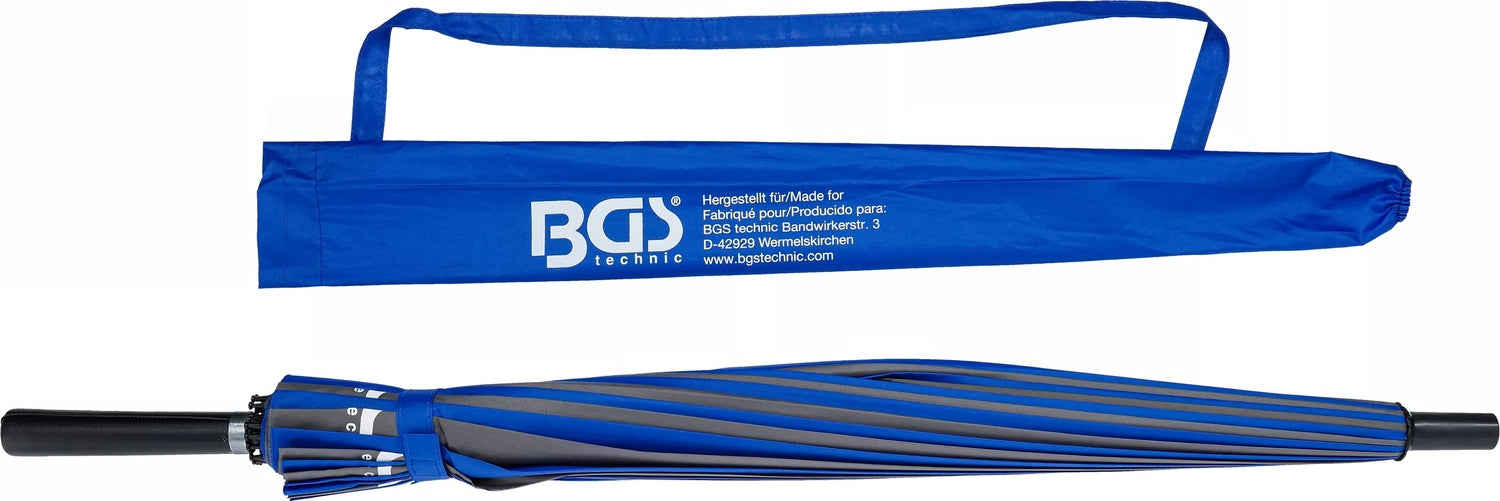 BGS 9828 Regenschirm mit BGS Logo Durchmesser Ø 110mm Stockschirm