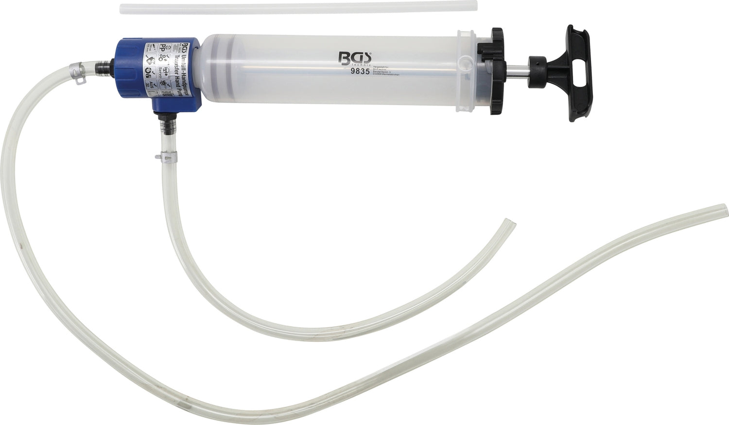 BGS 9835 Umfüll Handpumpe 550ml mit 2 Anschlüßen Umfüllpumpe
