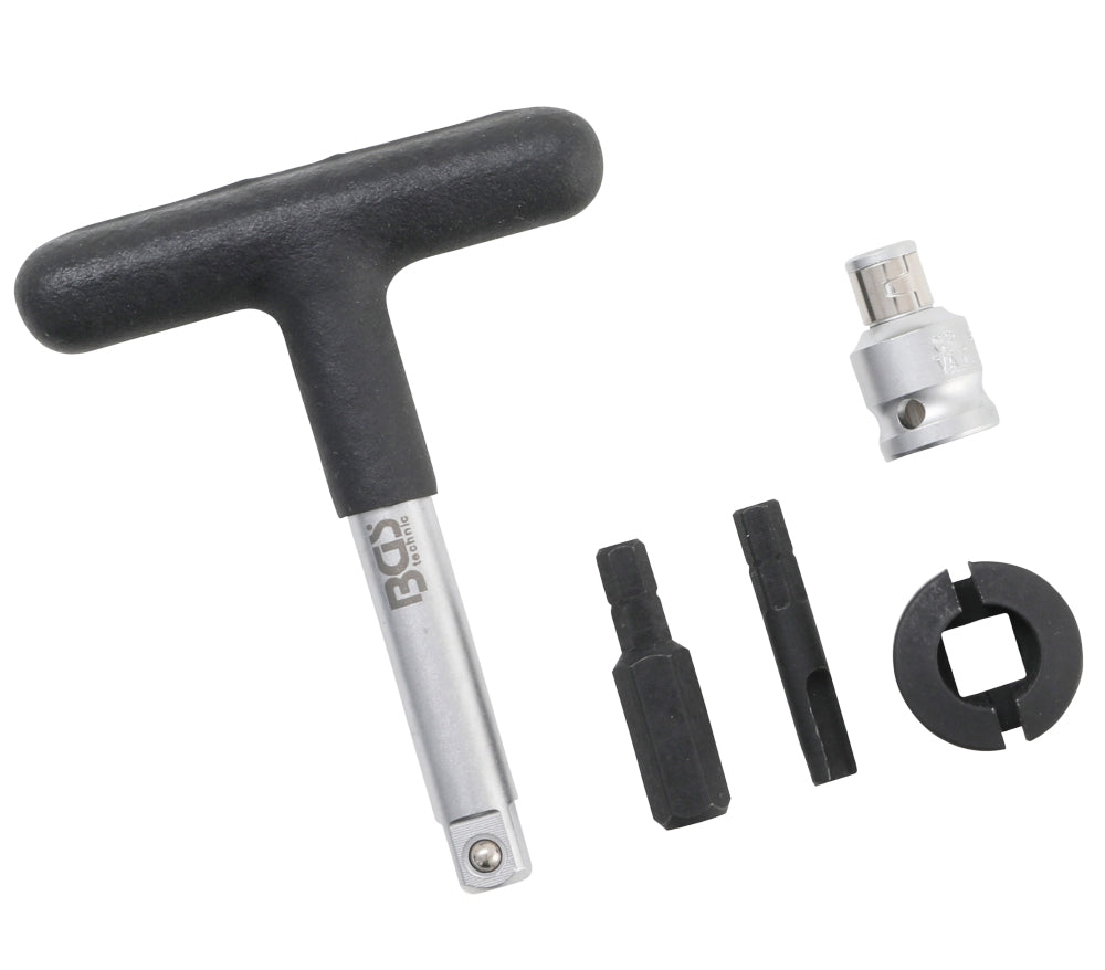 BGS 9843 Satz Schlüssel Universal Öldienst für Kunststoff-Ölablassschrauben 6,3mm (1/4") 10mm (3/8")