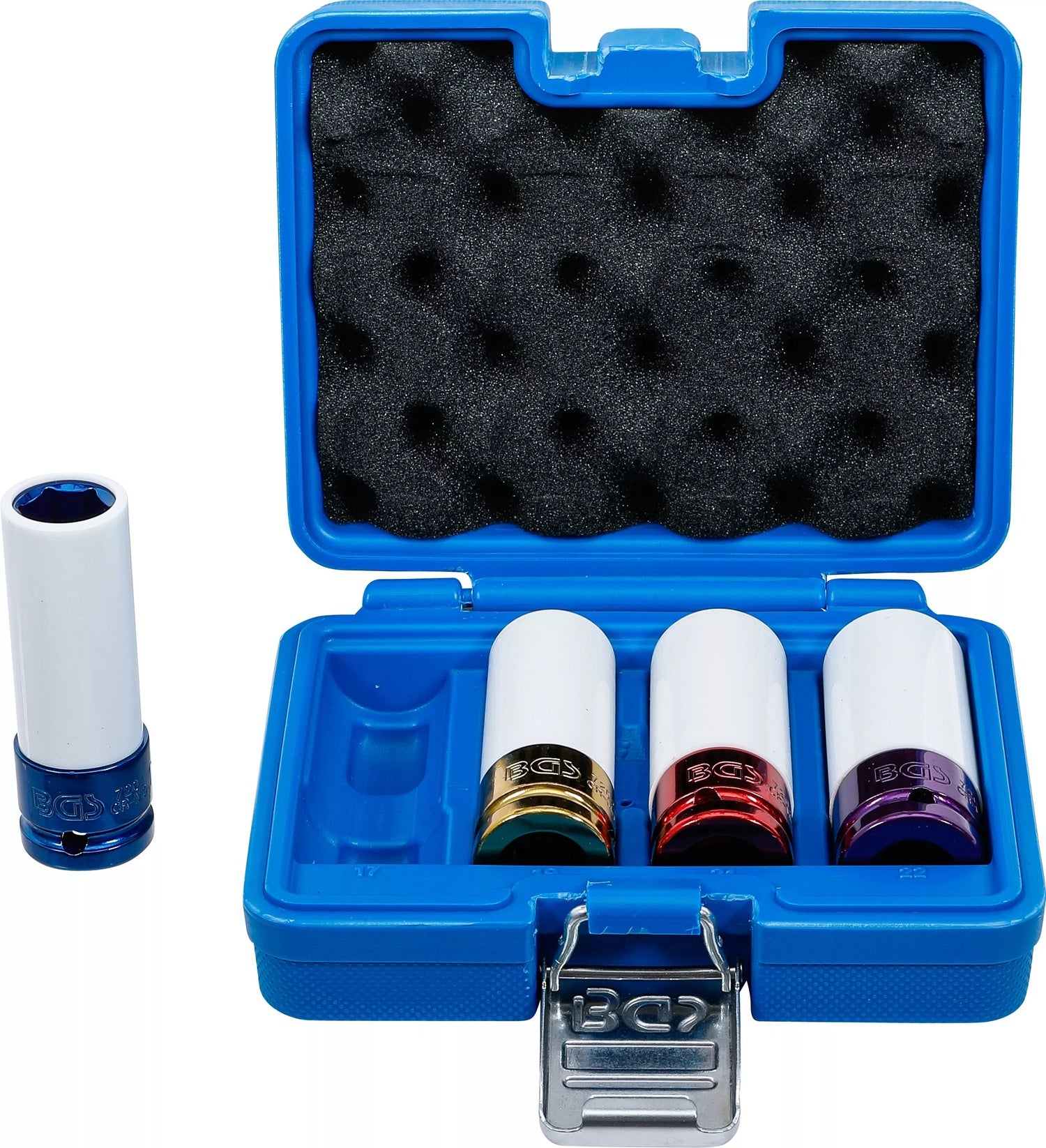 BGS 9847 Satz Kraft-Schoneinsatz Innenvierkant 12,5mm (1/2") SW 17, 19, 21, 22mm