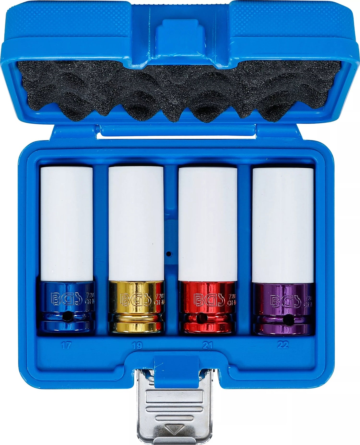 BGS 9847 Satz Kraft-Schoneinsatz Innenvierkant 12,5mm (1/2") SW 17, 19, 21, 22mm