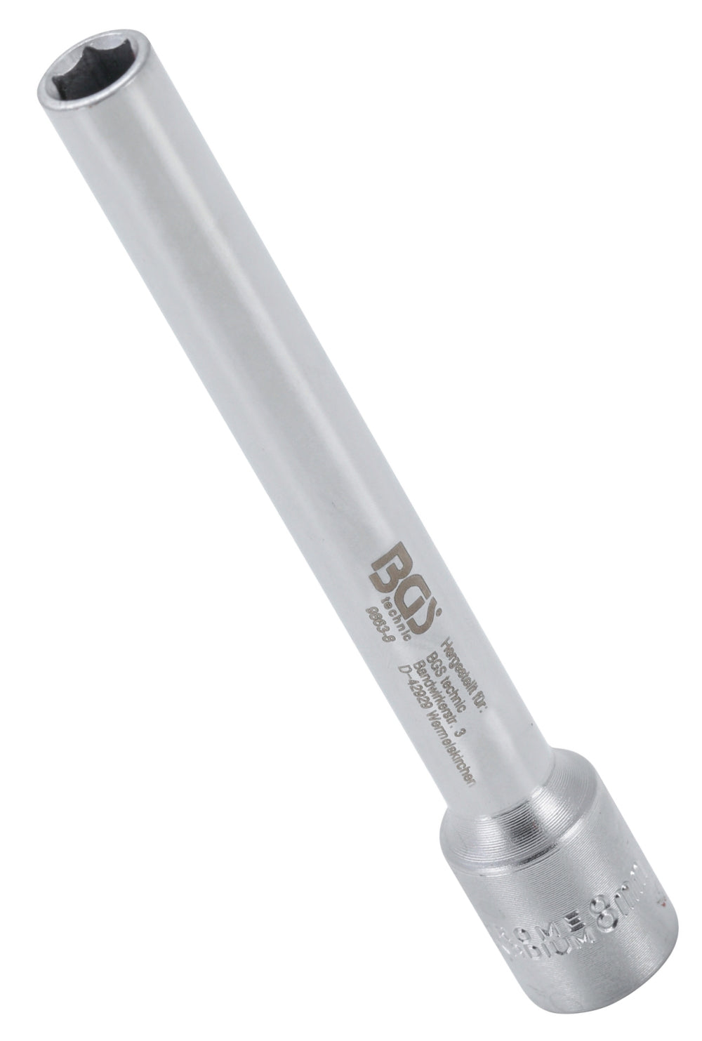 BGS 9863-8 Nuss / Stecknuss / Steckschlüsseleinsatz Sechskant extra tief SW 8mm Antrieb 10mm (3/8")