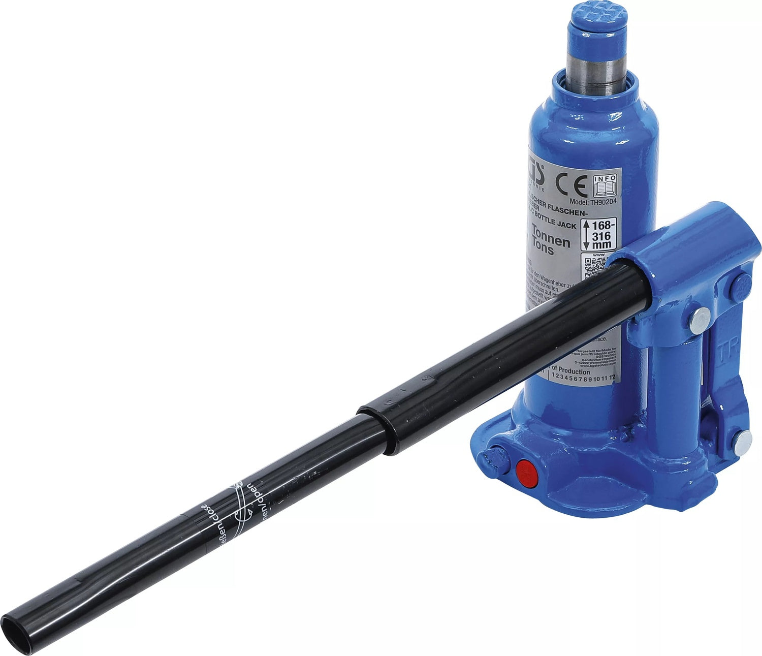 BGS 9881 Hydraulischer Wagenheber Flaschenheber für hohe Fahrzeuggewichte 2t