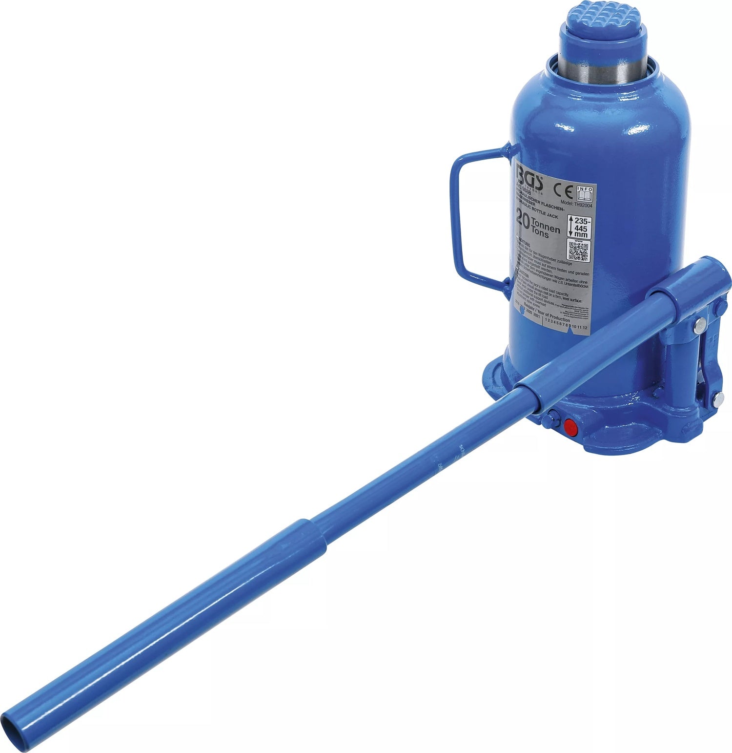 BGS 9888 Hydraulischer Wagenheber Flaschenheber für hohe Fahrzeuggewichte 20t