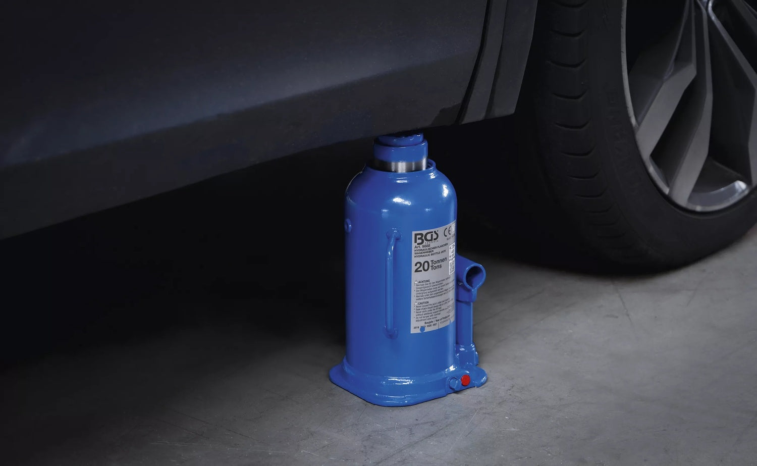 BGS 9888 Hydraulischer Wagenheber Flaschenheber für hohe Fahrzeuggewichte 20t