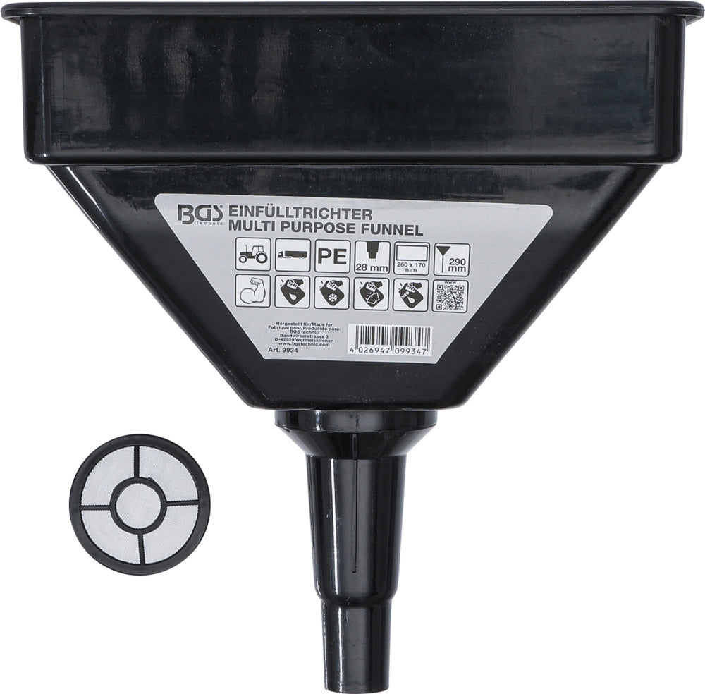 BGS 9934 Einfülltrichter schwere Ausführung 260 x 170mm