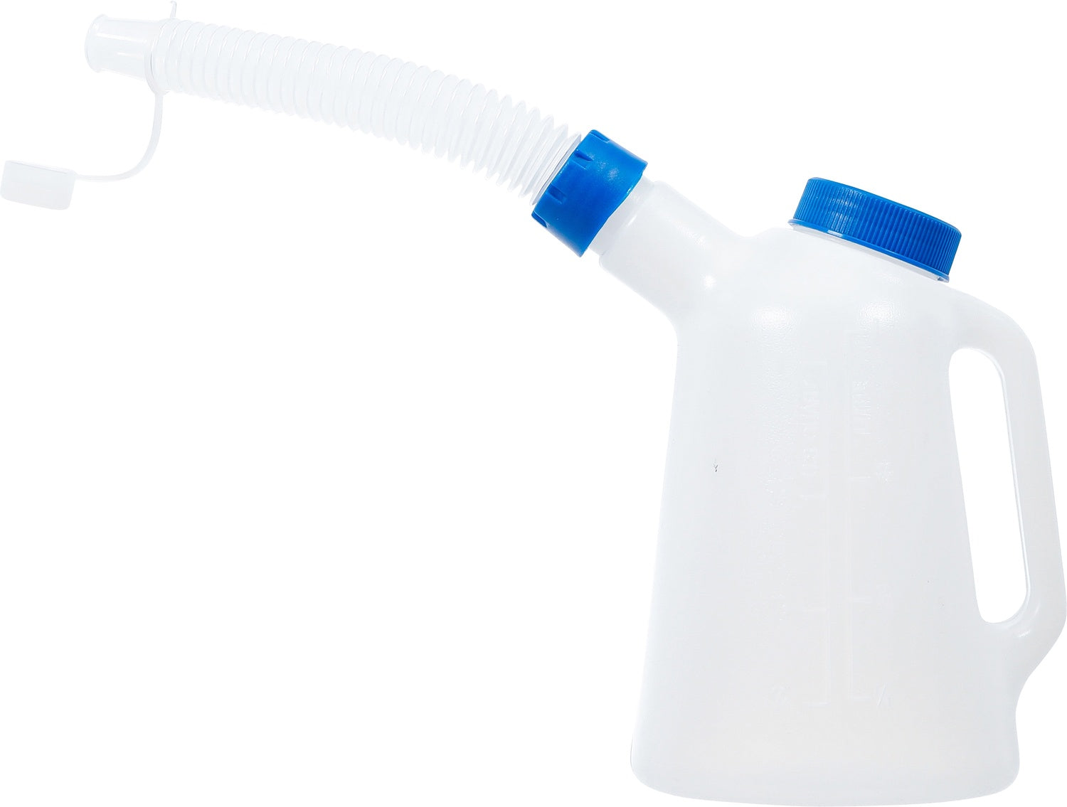 BGS 9938 Füllkanne zum Einfüllen Öl Wasser Diesel Ölkanne mit flexiblem Ausgussstutzen und Deckel 1 Liter