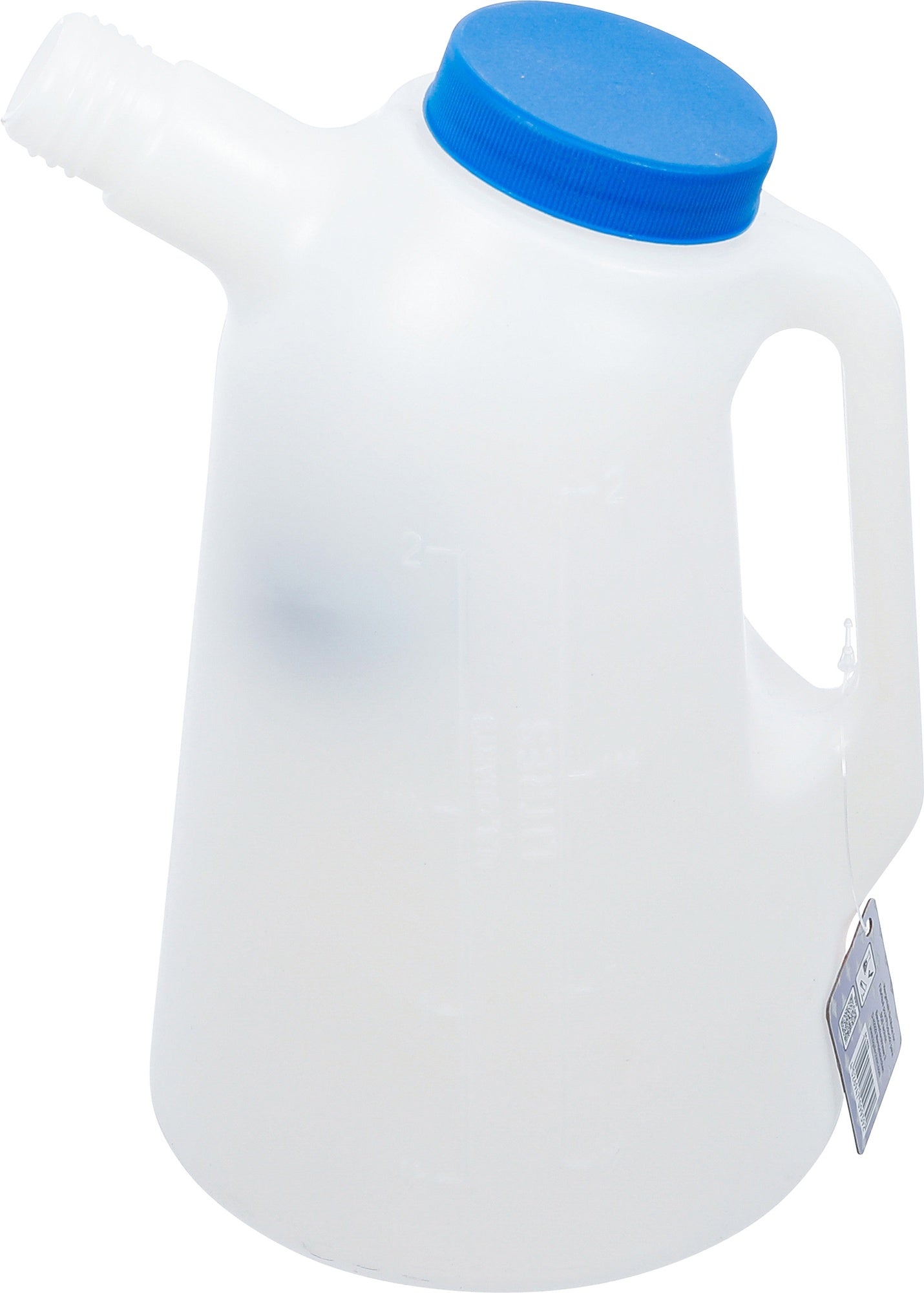 BGS 9939 Füllkanne zum Einfüllen Öl Wasser Diesel Ölkanne mit flexiblem Ausgussstutzen und Deckel 2 Liter