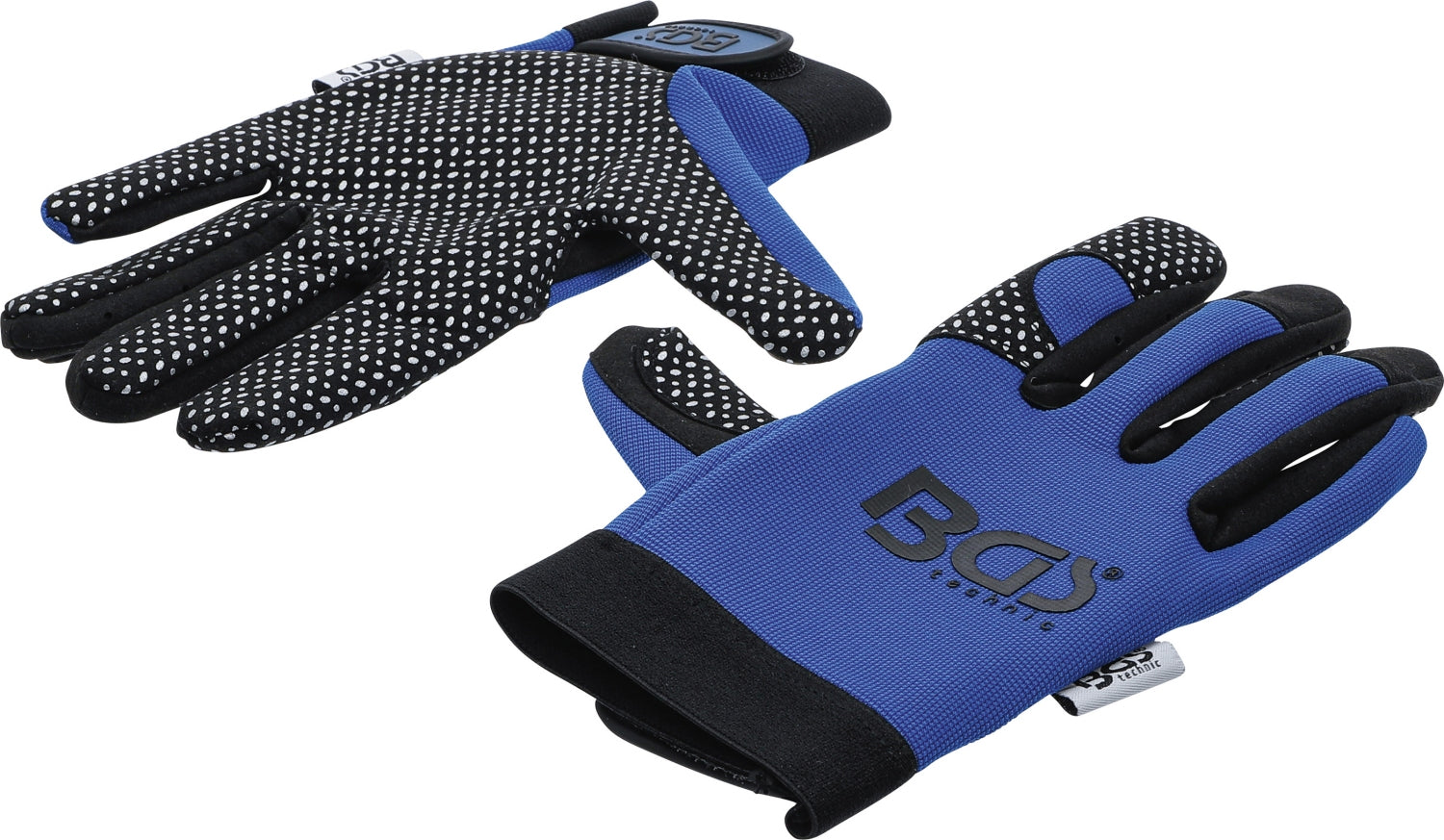 BGS 9949 Paar Arbeitshandschuhe blau / schwarz Größe 8 (M) Universalhandschuhe