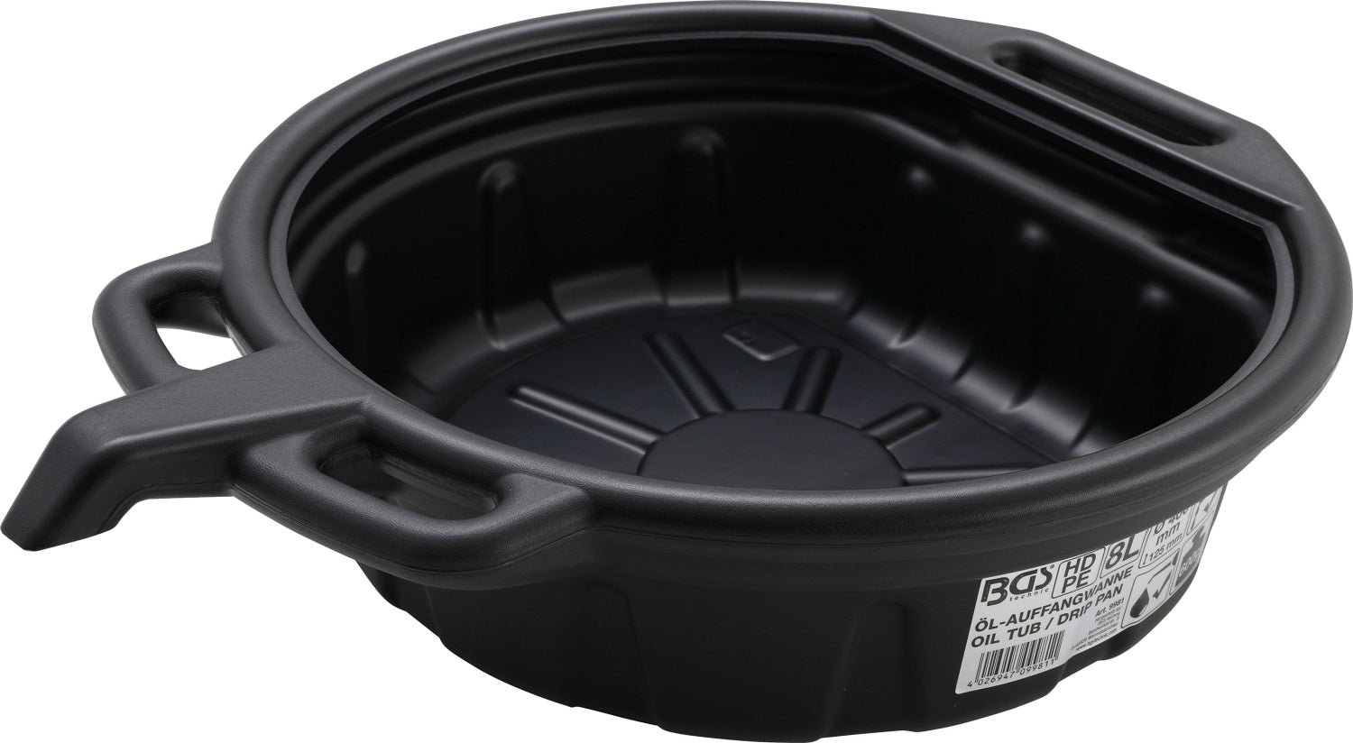 BGS 9981 Ölauffangwanne 8 Liter mit Ausgießer für Ölwechsel