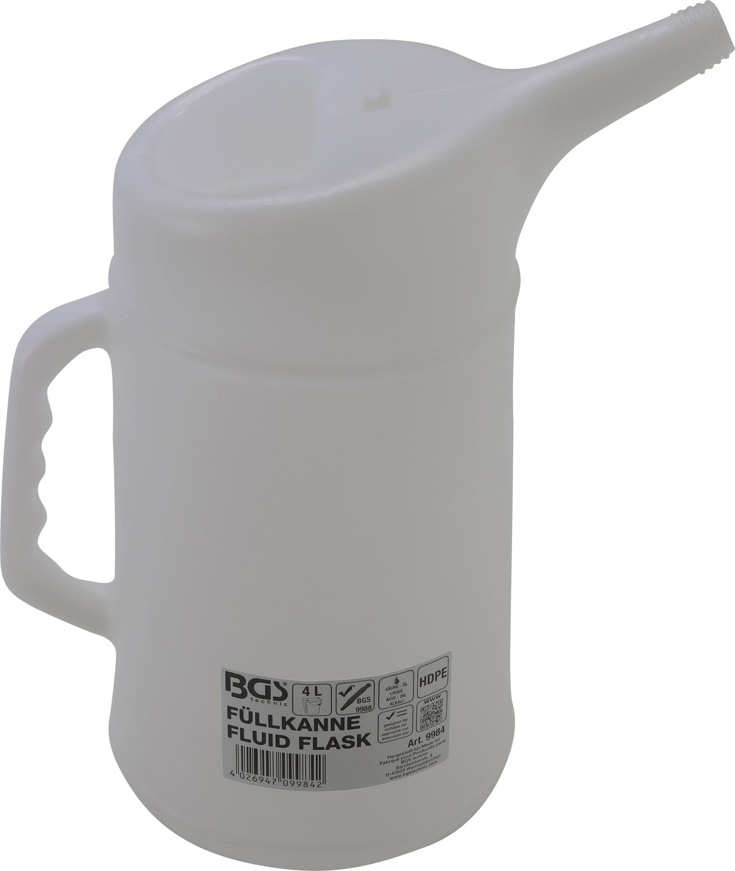 BGS 9984 Füllkanne zum Einfüllen Öl Wasser Diesel Ölkanne 4 Liter