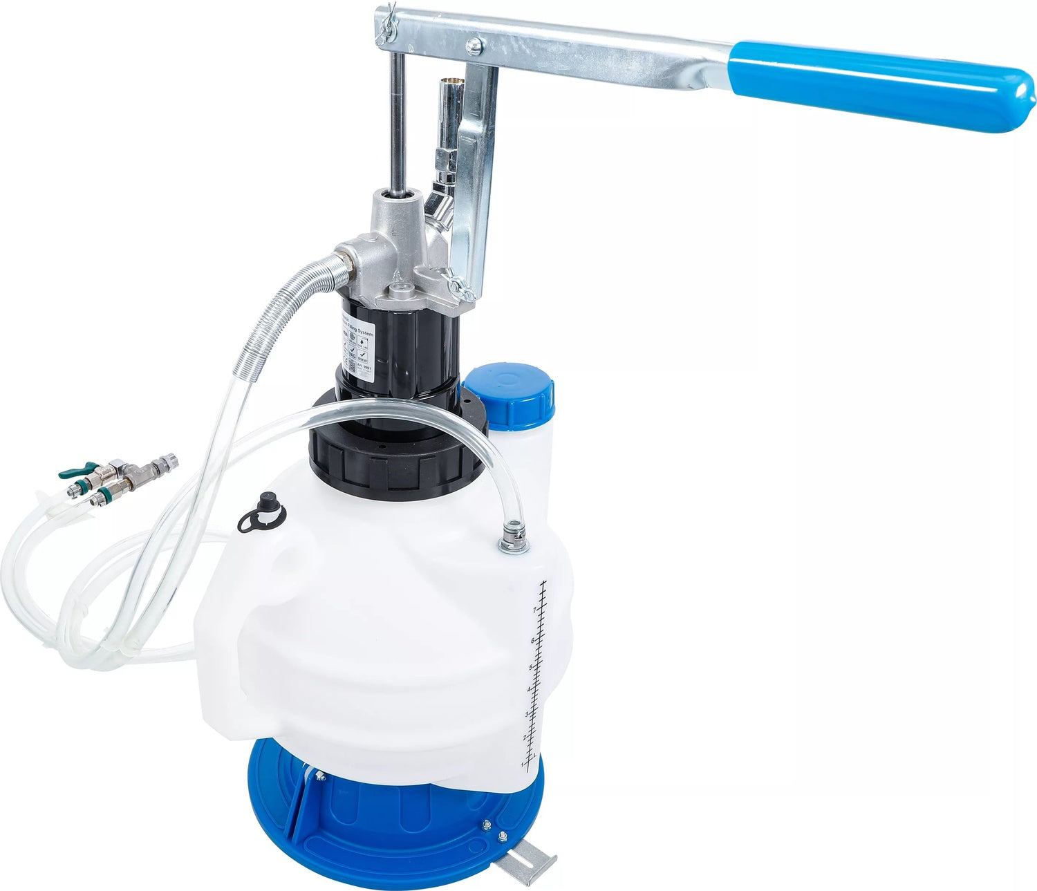 BGS 9991 Befüllgerät für Getriebeöl mit Handpumpe Rücklaufsystem mit 8 Adaptern 7 Liter