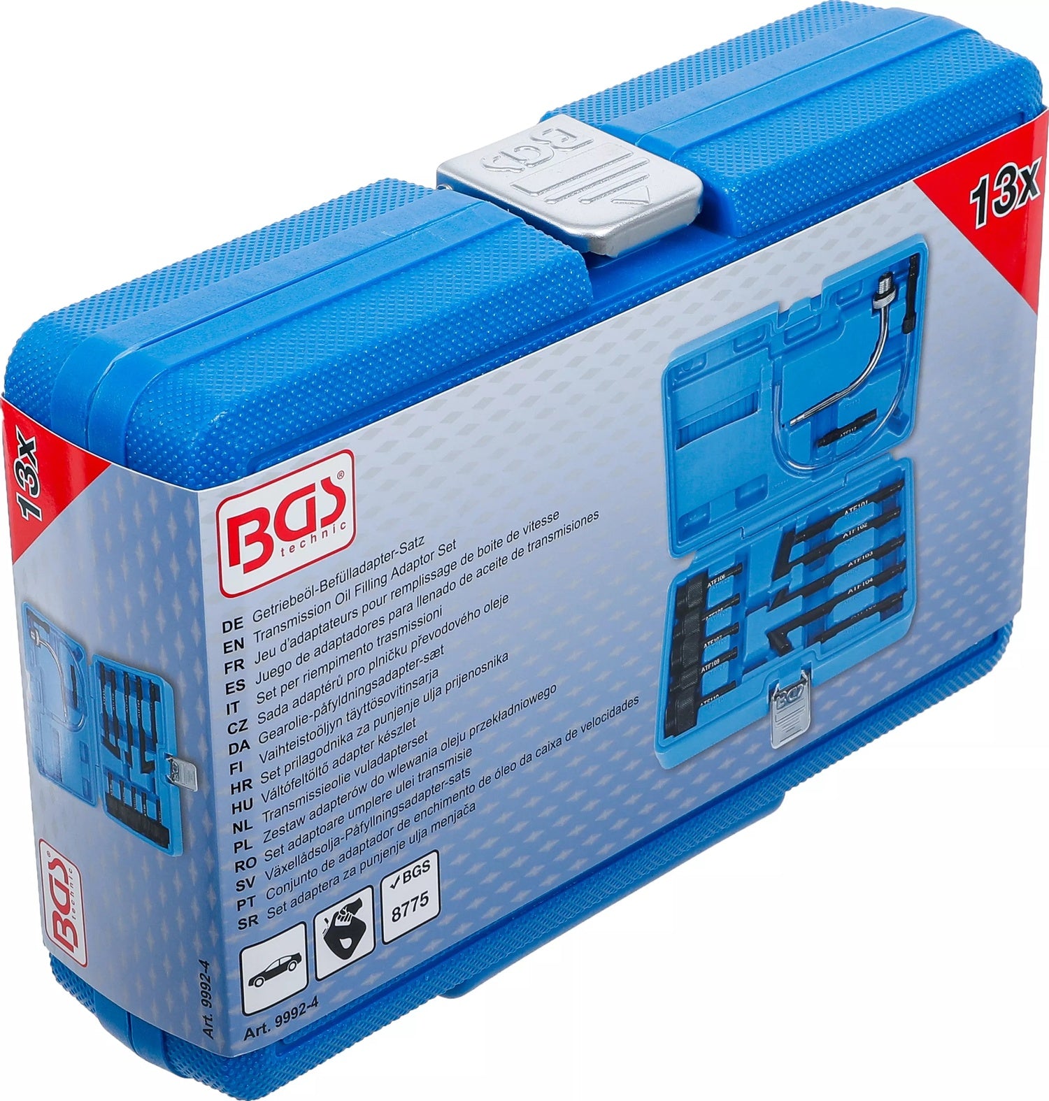BGS 9992-4 Satz 13 x Befülladapter für Getriebeöl passend zu BGS 8775 9992 9991
