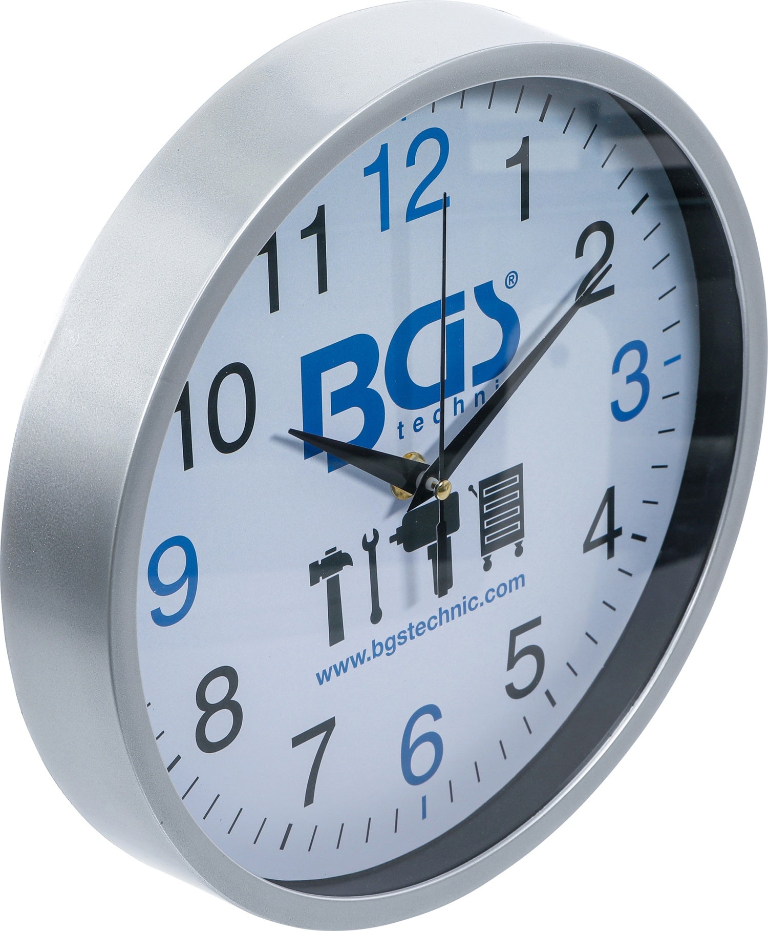 BGS CLOCK Wanduhr mit BGS Logo Durchmesser Ø 250mm
