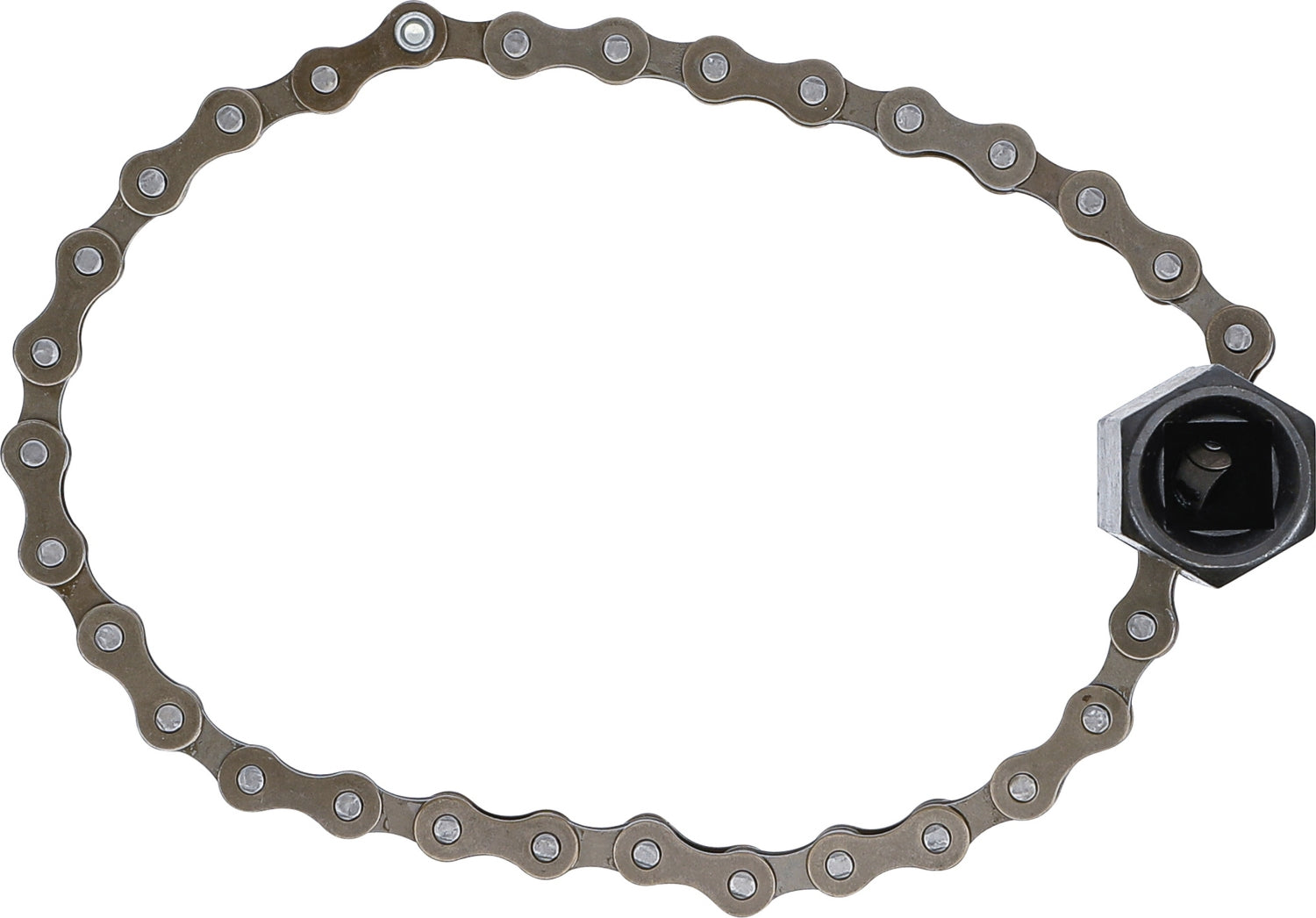 BGS DIY 1020 Universal Ölfilter Kettenschlüssel Innenvierkant 12,5mm (1/2") bis Ø 100mm