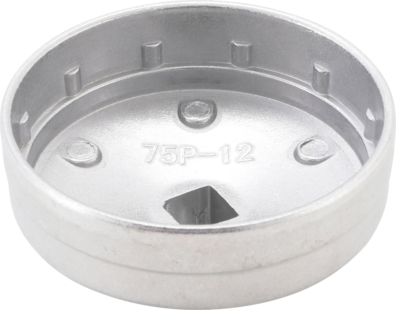 BGS DIY 1035-75x12 Ölfilterschlüssel Zwölfkant Antrieb 12,5mm (1/2") Ø 75mm