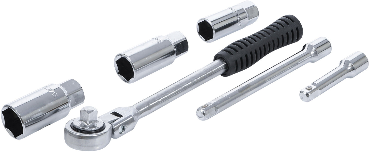 BGS DIY 137 Satz Zündkerzenschlüssel Einbau Ausbau Zündkerzen 16 18 21mm 6 teilig