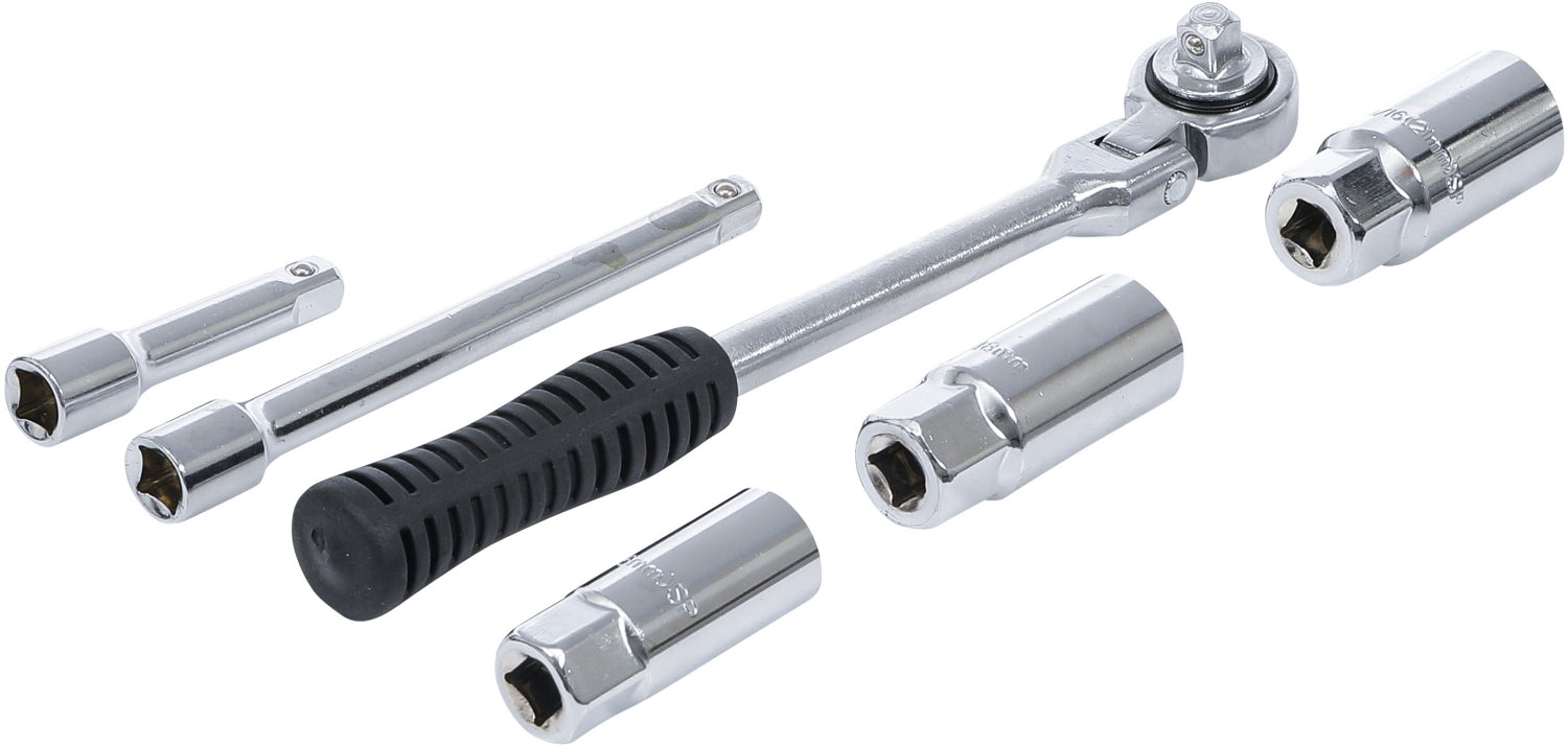 BGS DIY 137 Satz Zündkerzenschlüssel Einbau Ausbau Zündkerzen 16 18 21mm 6 teilig