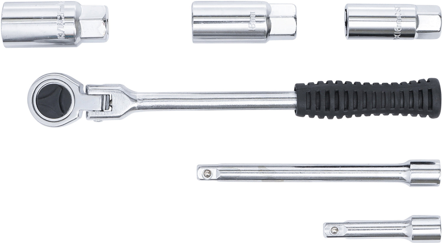 BGS DIY 137 Satz Zündkerzenschlüssel Einbau Ausbau Zündkerzen 16 18 21mm 6 teilig