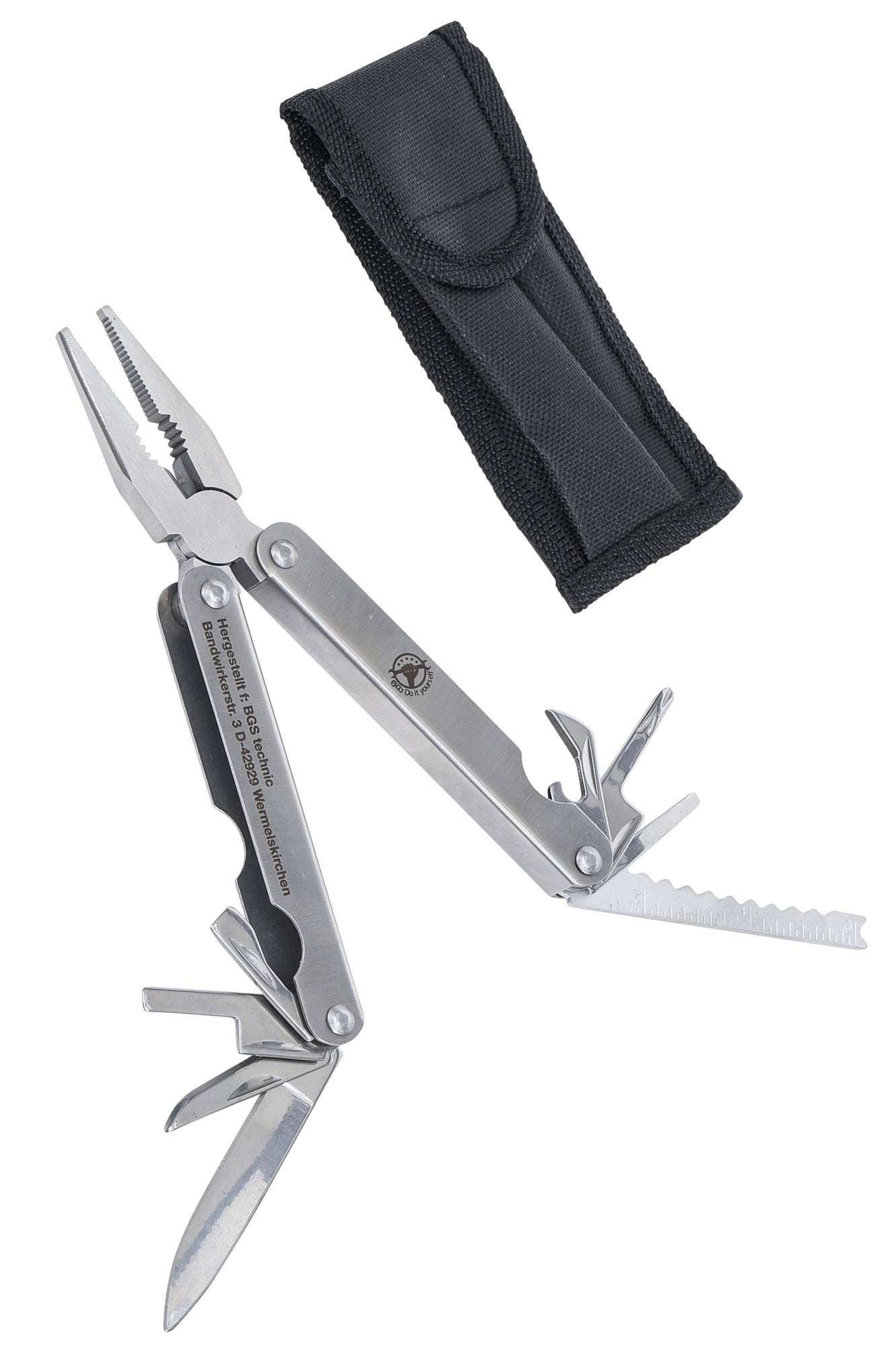 BGS DIY 1477 Multifunktionswerkzeug mit Zange 12-IN-1 Länge 160mm