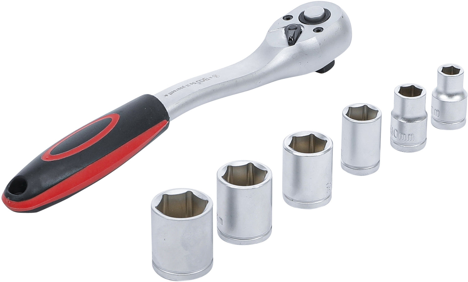 BGS DIY 15112 Satz Steckschlüssel Antrieb 10mm (3/8") SW 8 -19mm 7 teilig