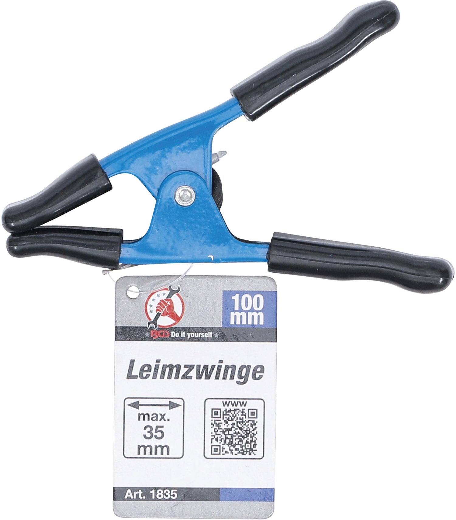 BGS DIY 1835 Leimzwinge aus Metall Länge 100mm