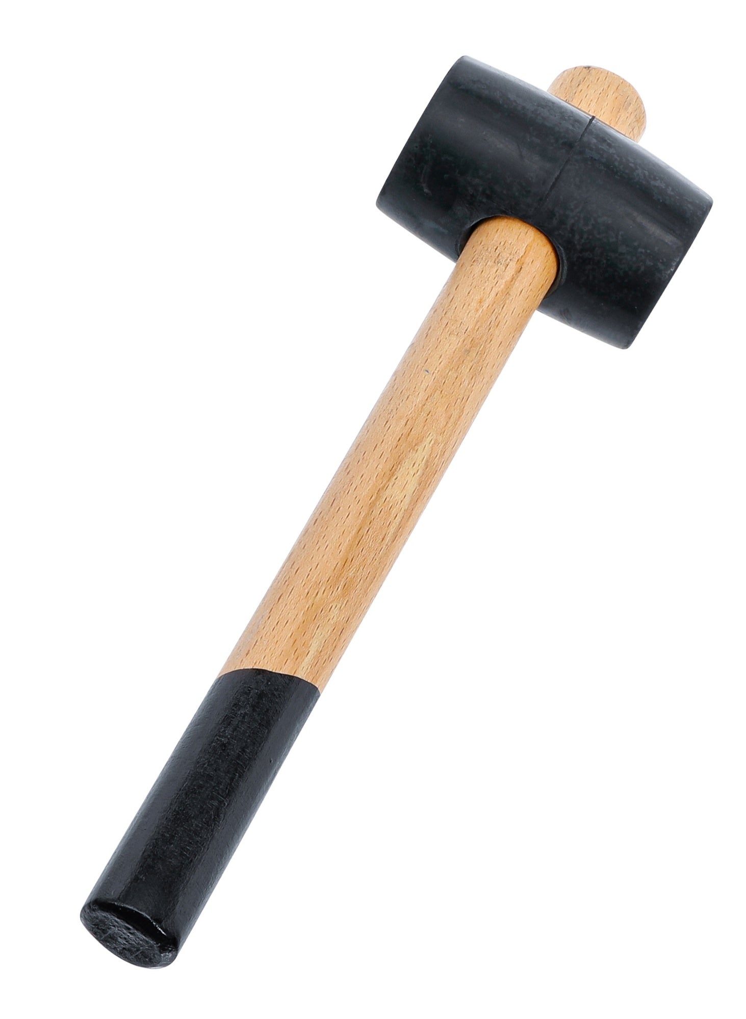 BGS DIY 1861 Gummihammer Holzstil Kopf-Ø 65mm Kopfgewicht 500g