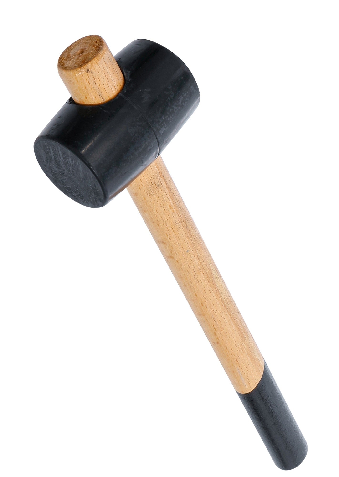 BGS DIY 1861 Gummihammer Holzstil Kopf-Ø 65mm Kopfgewicht 500g