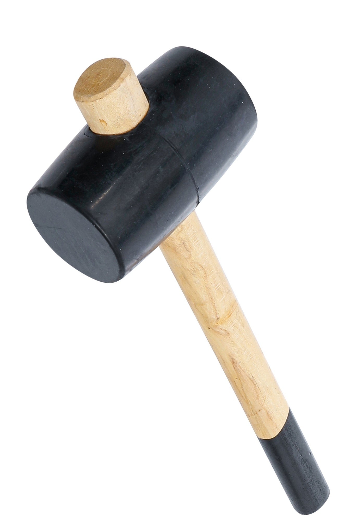 BGS DIY 1862 Gummihammer Holzstil Kopf-Ø 64mm Kopfgewicht 660g