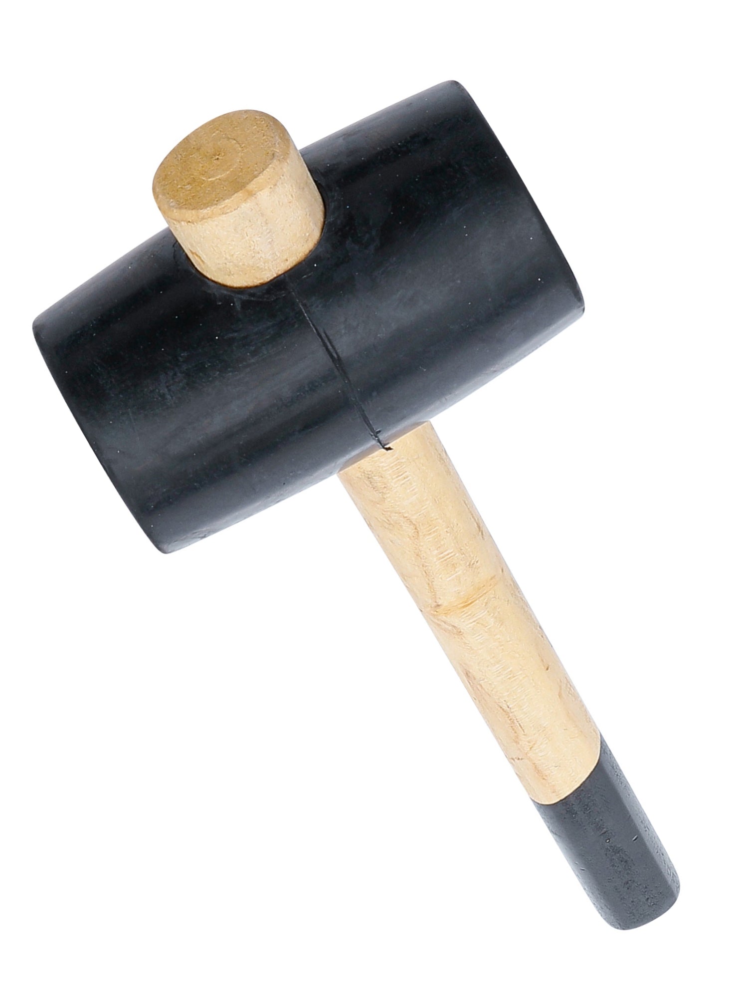 BGS DIY 1862 Gummihammer Holzstil Kopf-Ø 64mm Kopfgewicht 660g