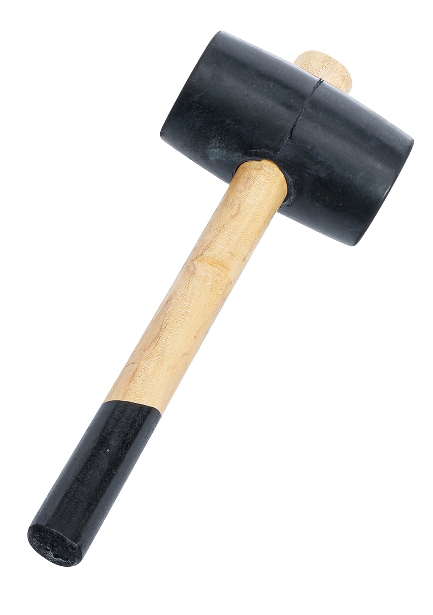 BGS DIY 1862 Gummihammer Holzstil Kopf-Ø 64mm Kopfgewicht 660g