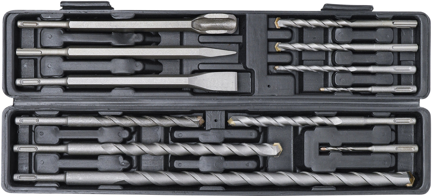 BGS DIY 2005 Satz Hammer Bohrer Meißel SDS-Schaft Hartmetallspitze Ø5 - 20mm 12 teilig
